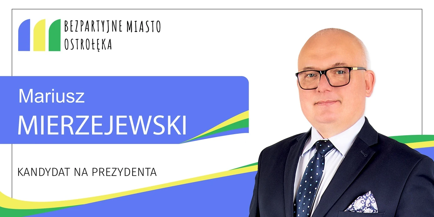 baner kandydata na prezydenta Mariusz Mierzejewski